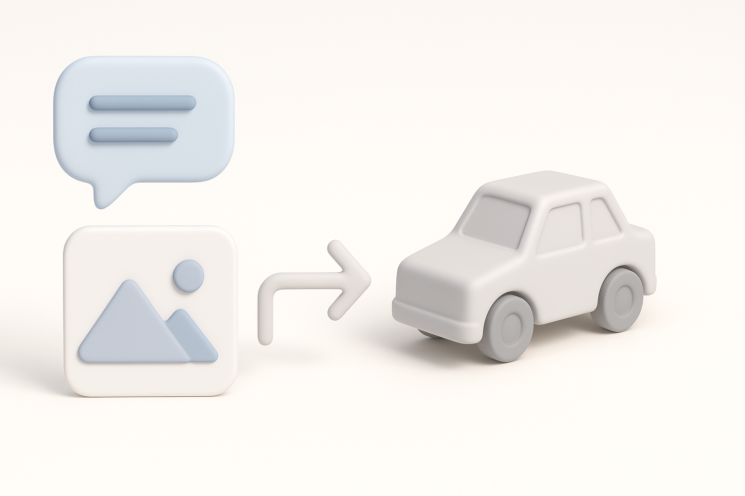 Generating the Base 3D Model from Text or Images illustration