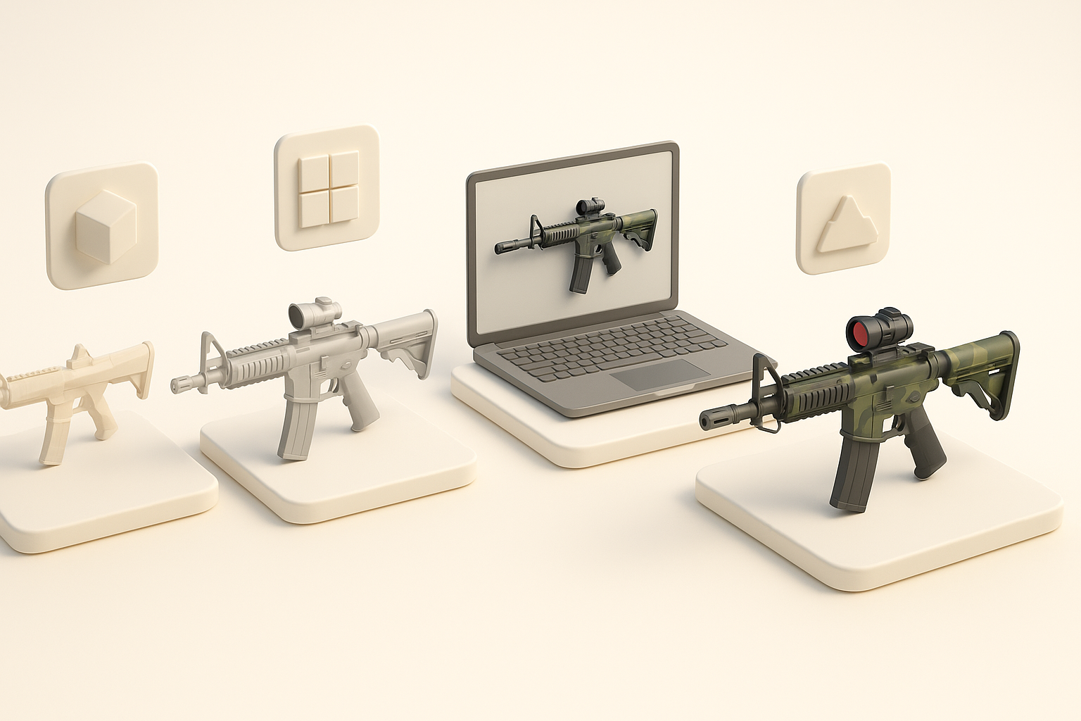 My Step-by-Step Workflow for Call of Duty-Inspired 3D Models illustration