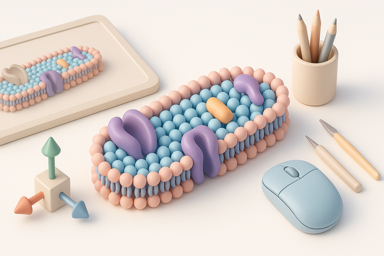 Choosing the Right Tools for Cell Membrane 3D Creation illustration