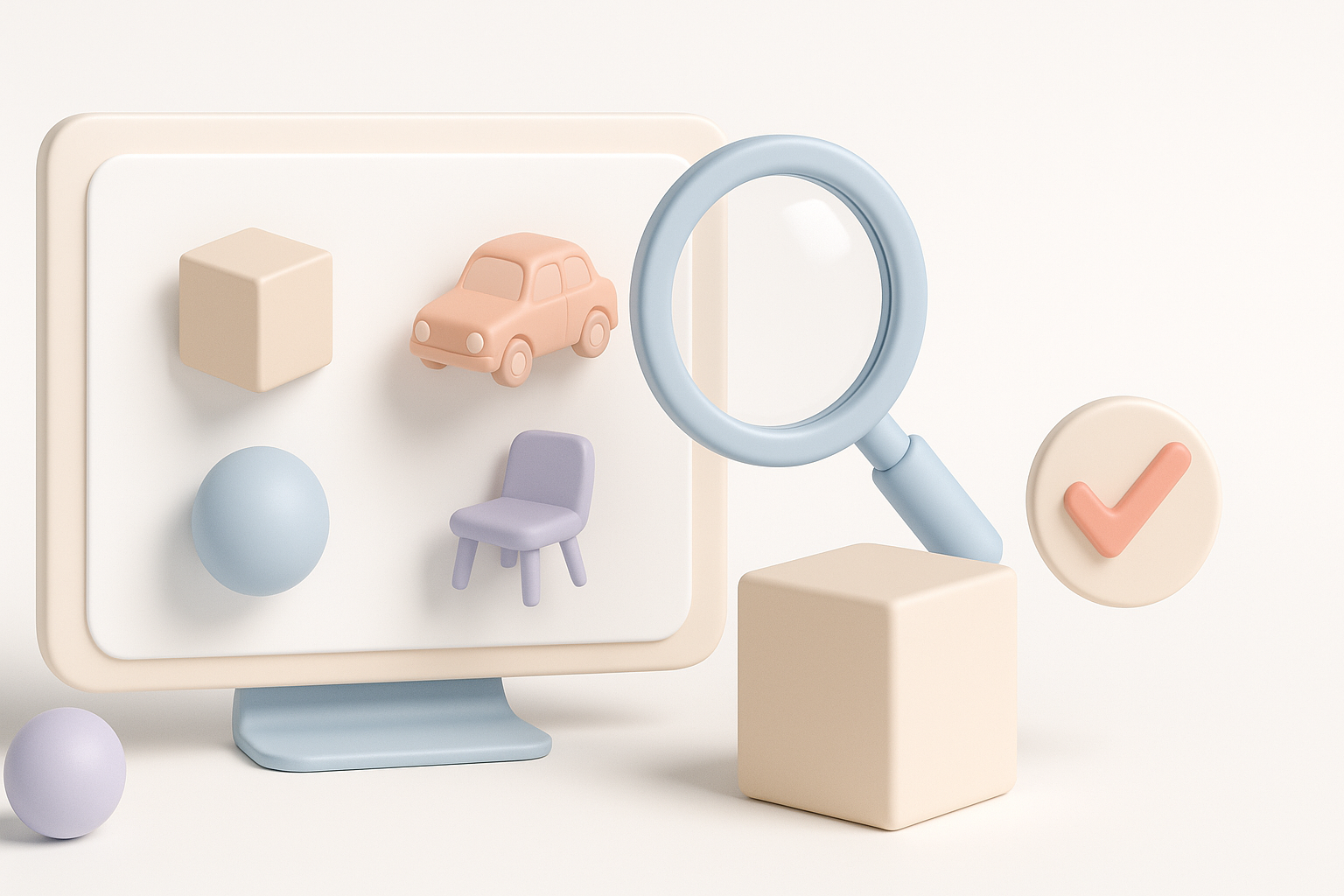 目的に合った3Dモデルの探し方・選び方のイラスト