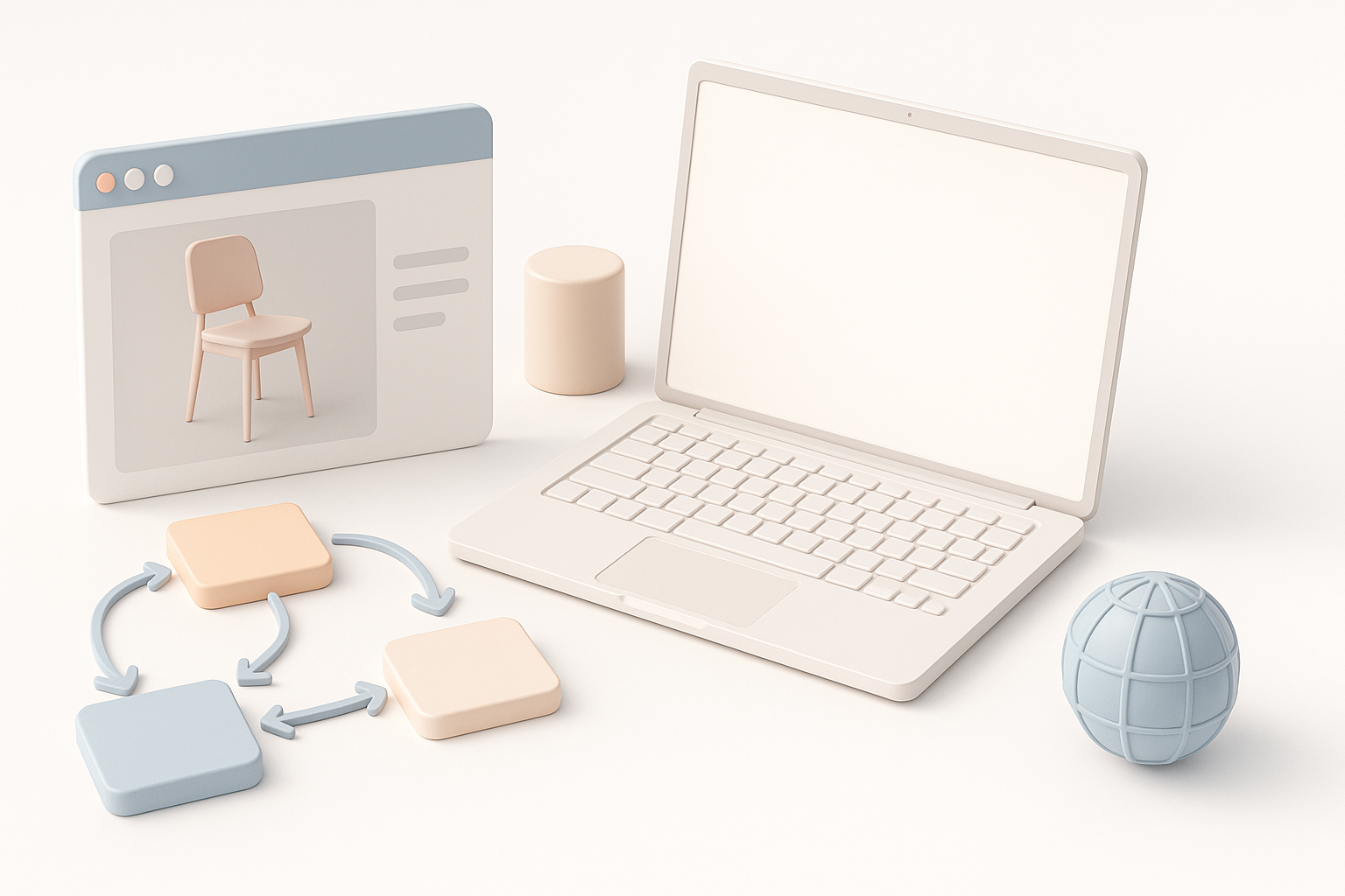 CGTraderモデルをワークフローに組み込む方法のイラスト
