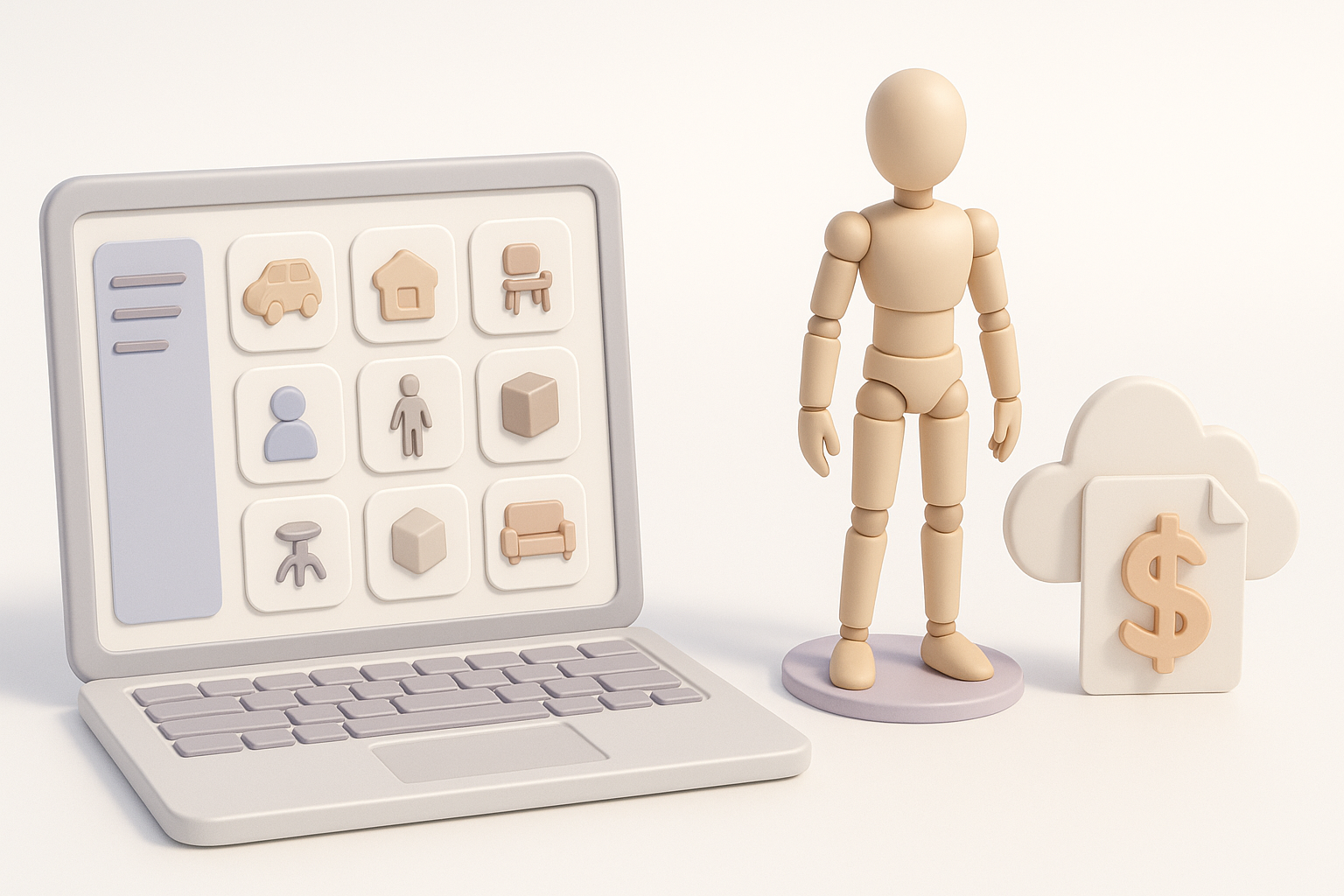 了解 Clip Studio 3D 模型市场示意图