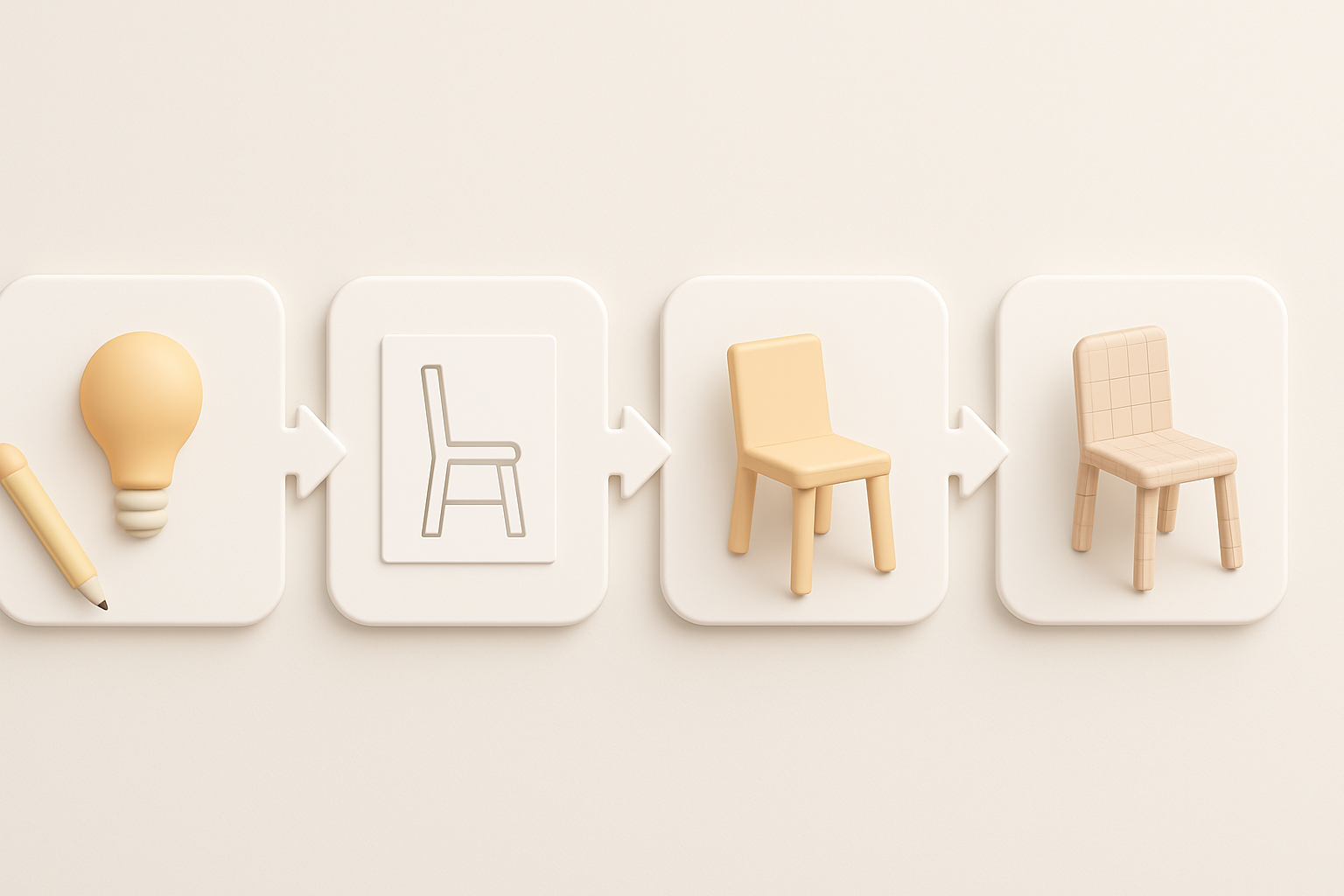 Step-by-Step Workflow: From Concept to 3D Model illustration