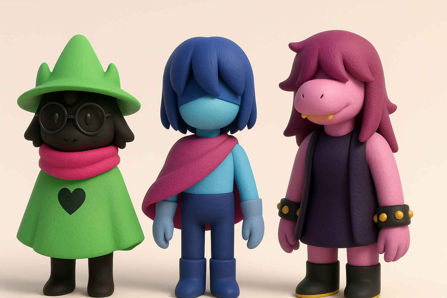 Deltarune 角色贴图与材质插图