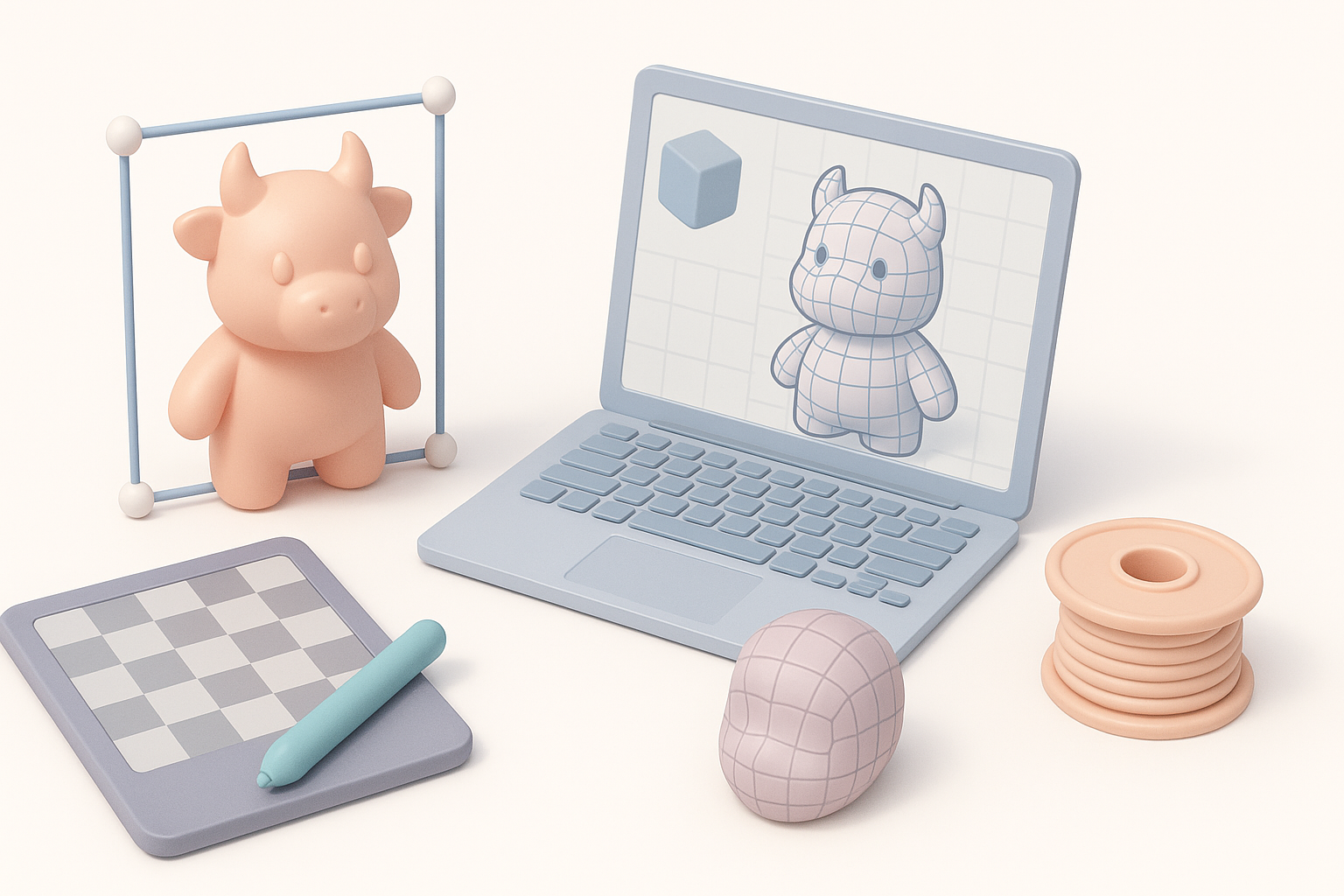 Texturizado, retopología y preparación de modelos para producción: ilustración
