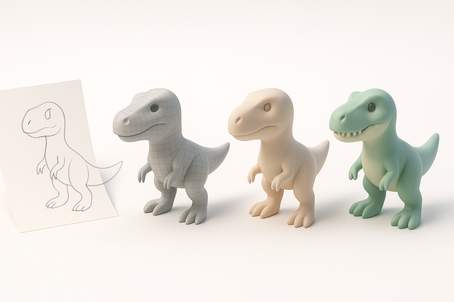 Creating Production-Ready Dinosaur 3D Models: Expert Workflow