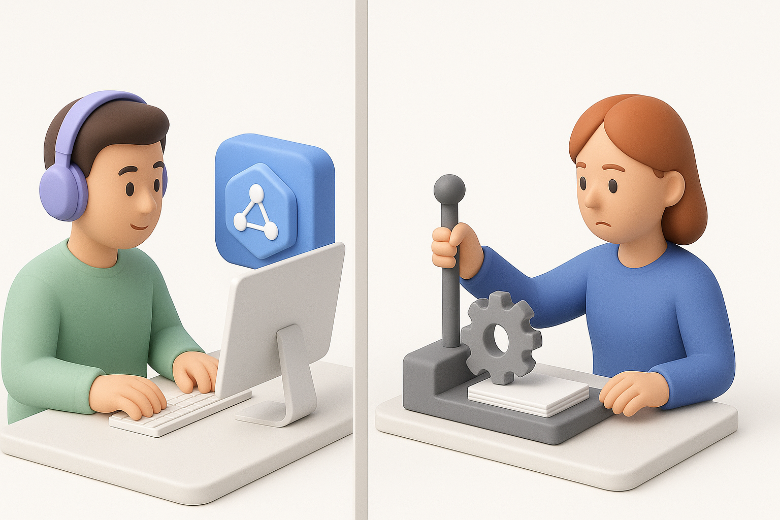 比较 AI 驱动与传统工作流插图