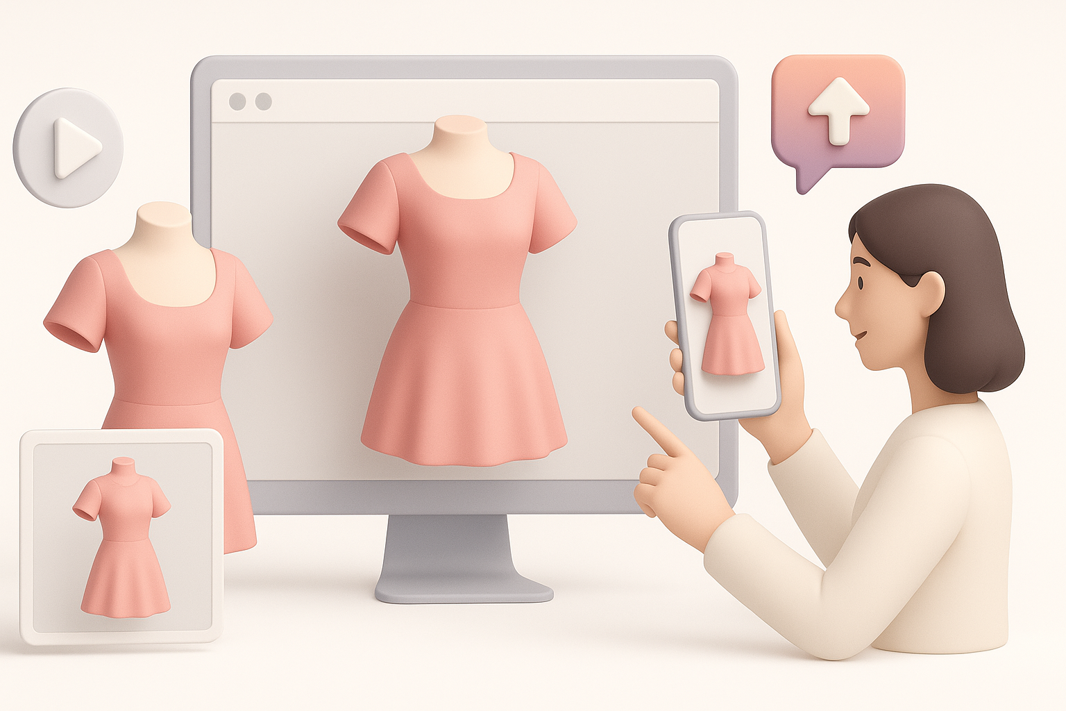 展示与分享你的3D服装模型示意图