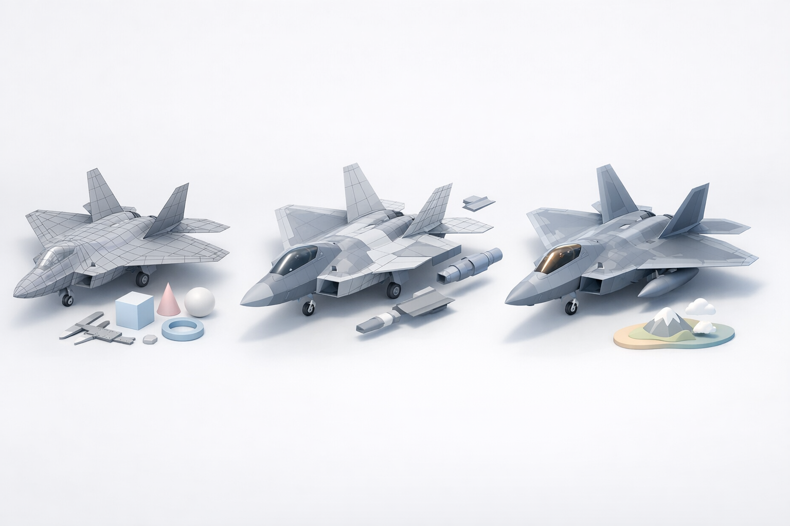 Modeling the F-22 Raptor: Workflow and Best Practices illustration