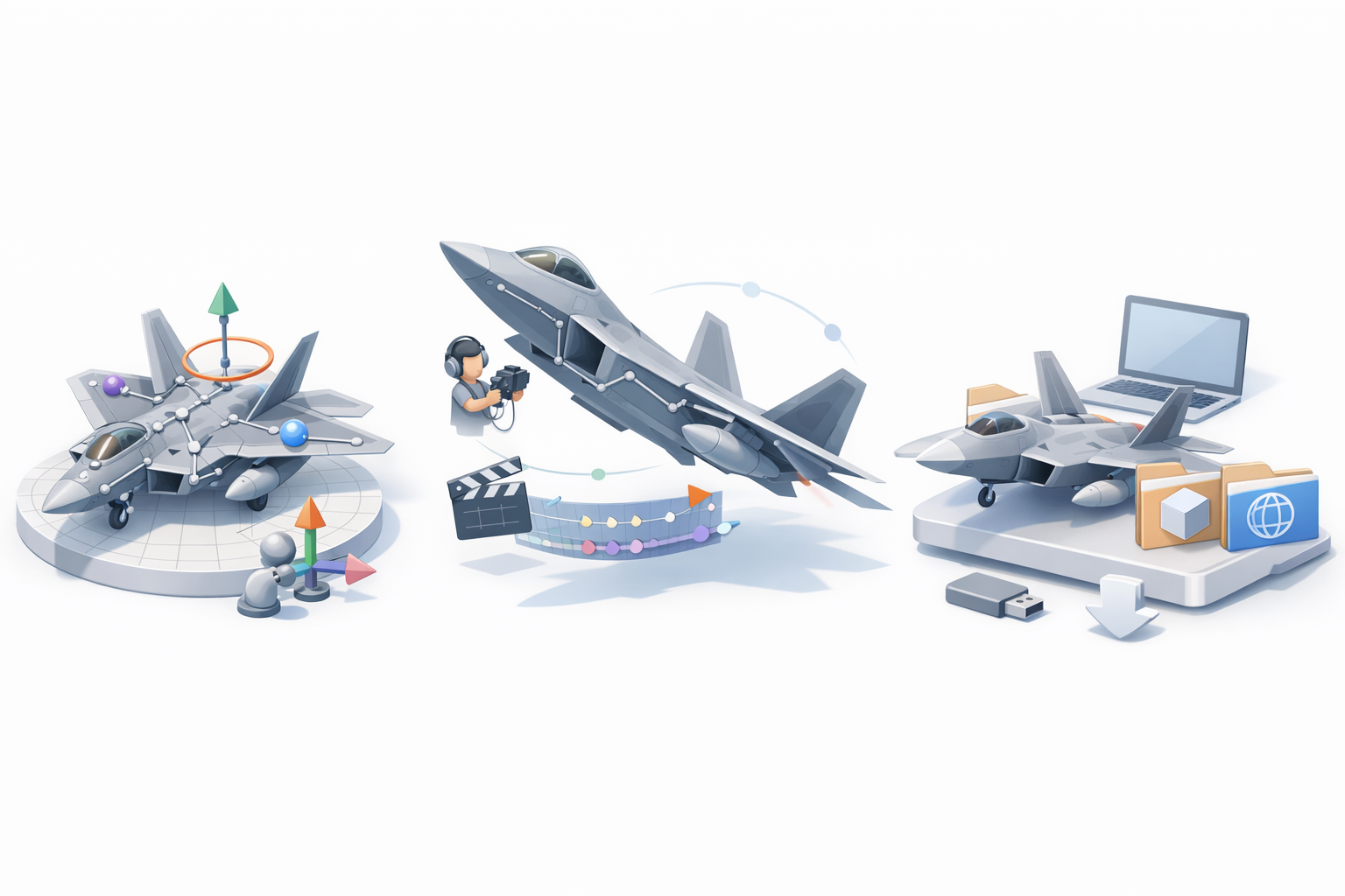 Rigging, Animation, and Exporting illustration