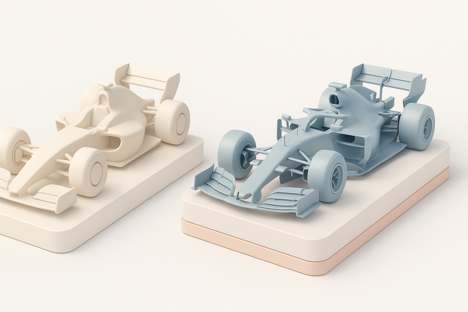 Comparing 3D Modeling Approaches for F1 Cars illustration