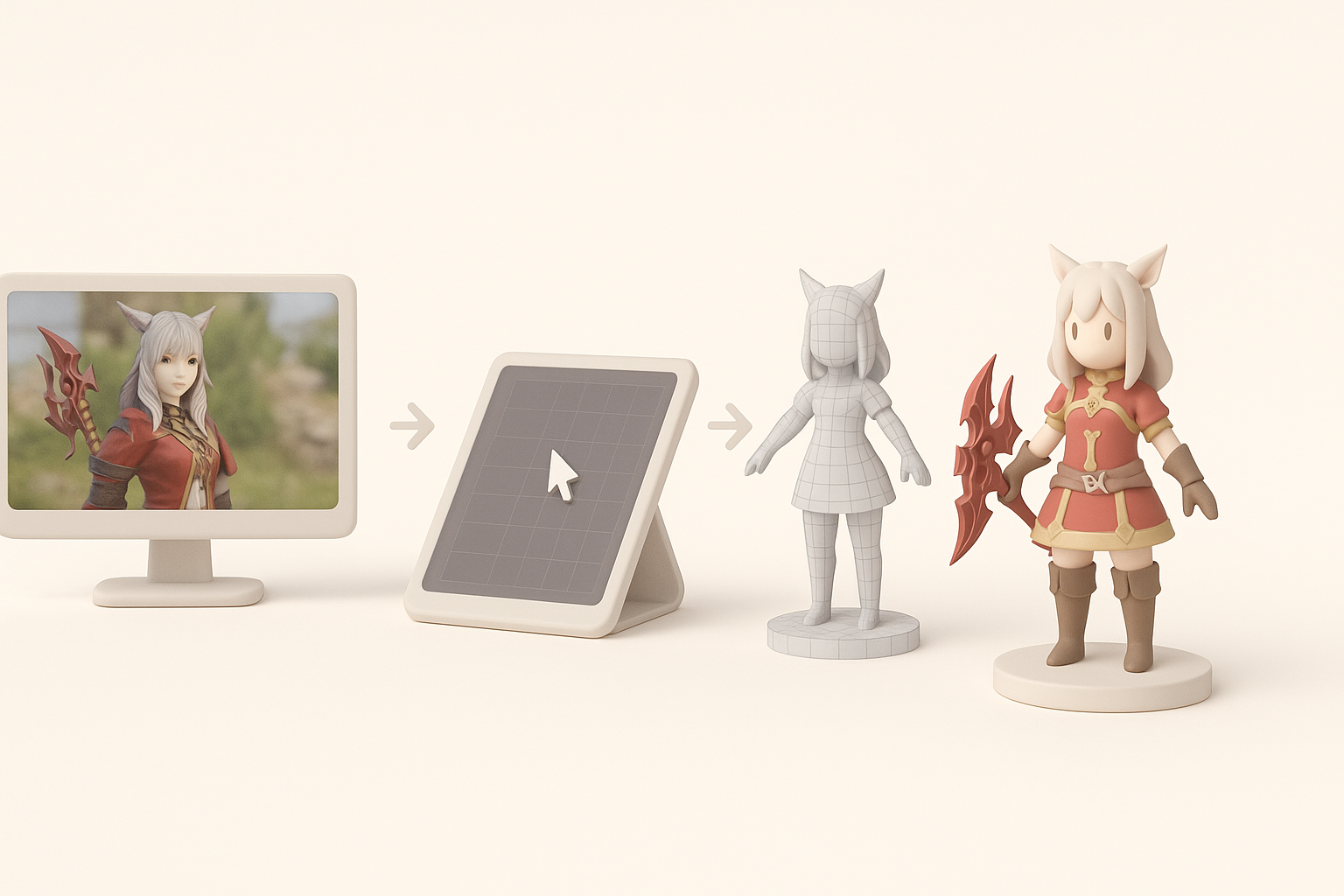 My Workflow for Generating FF14 3D Models illustration