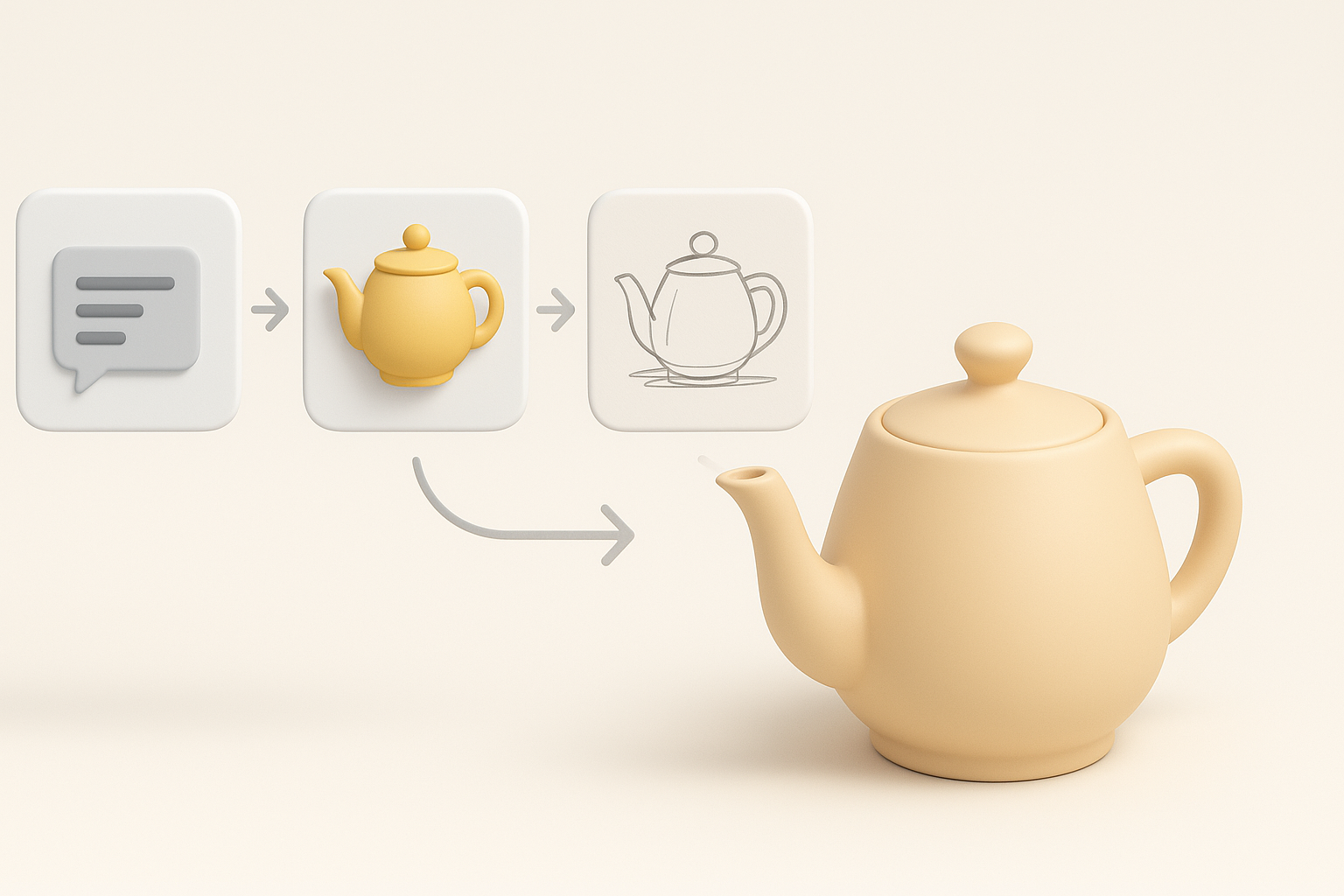 My Workflow for Generating 3D Models from Text, Images, or Sketches illustration