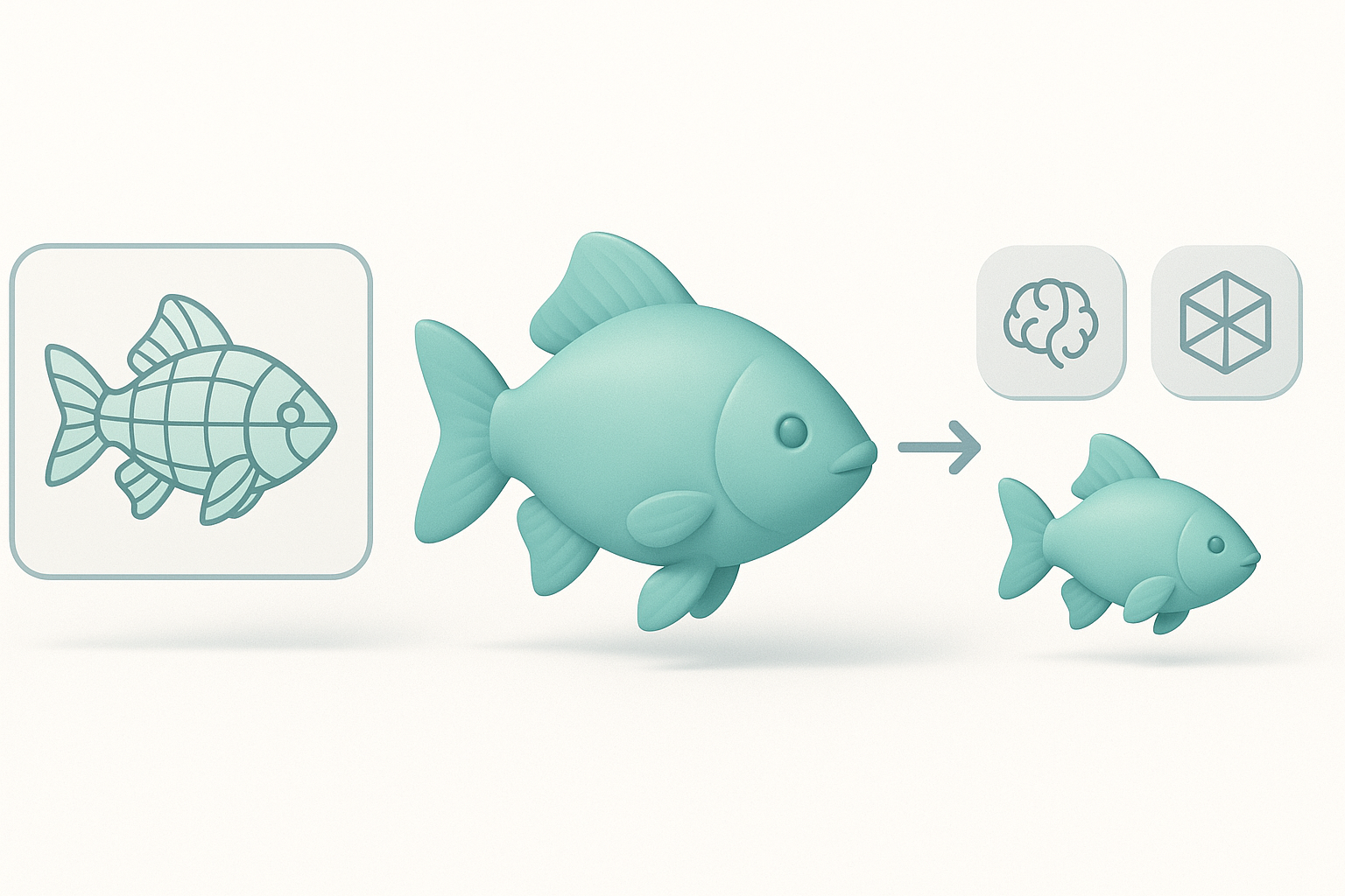 Comparing AI Tools and Alternative Methods for Fish 3D Modeling illustration
