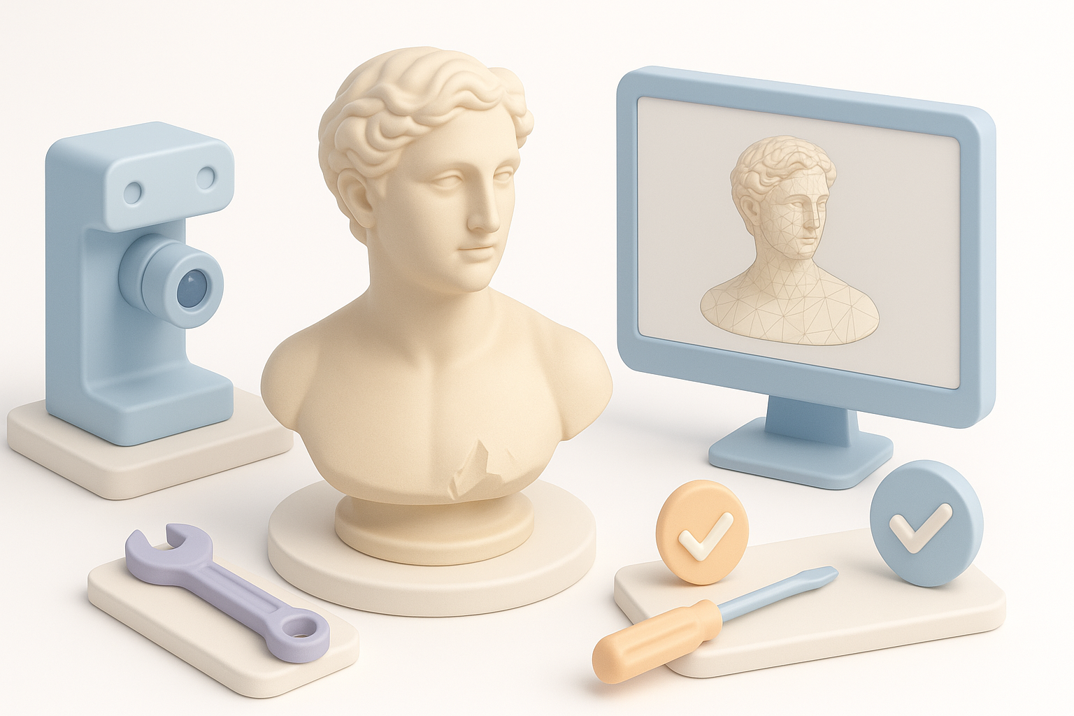 Step-by-Step Workflow to Repair 3D Scans illustration