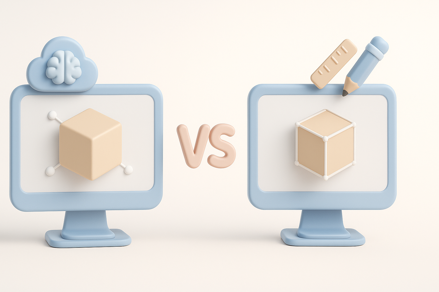 比较 AI 驱动与传统 3D 创建方法插图