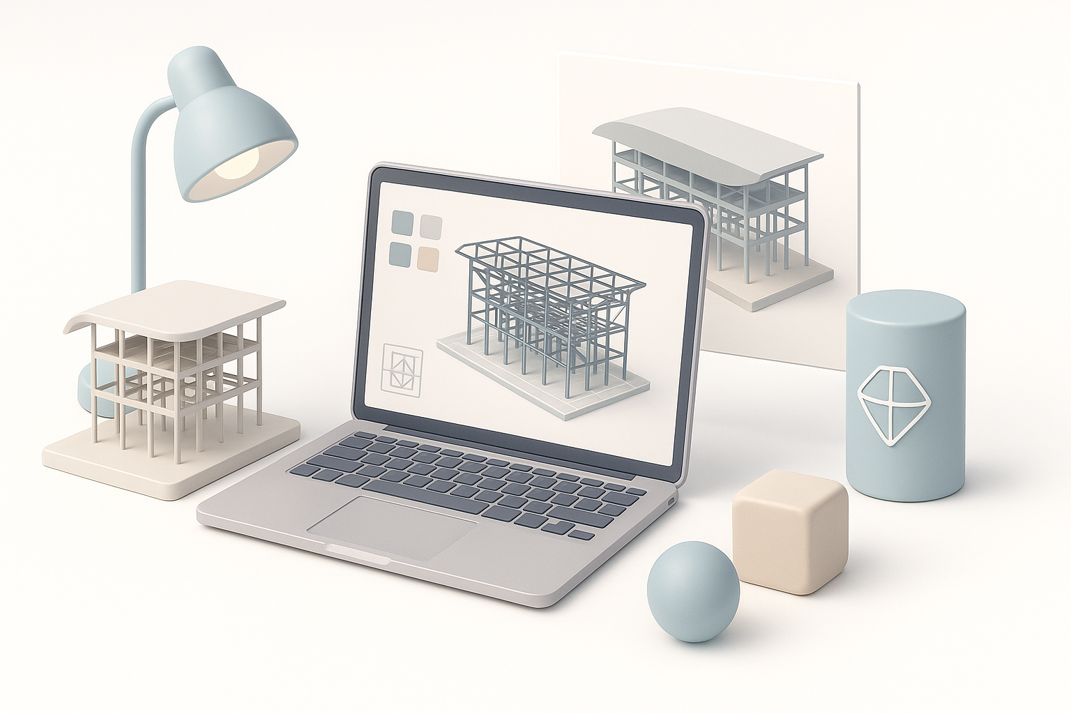 高效 3D 建模最佳实践示意图
