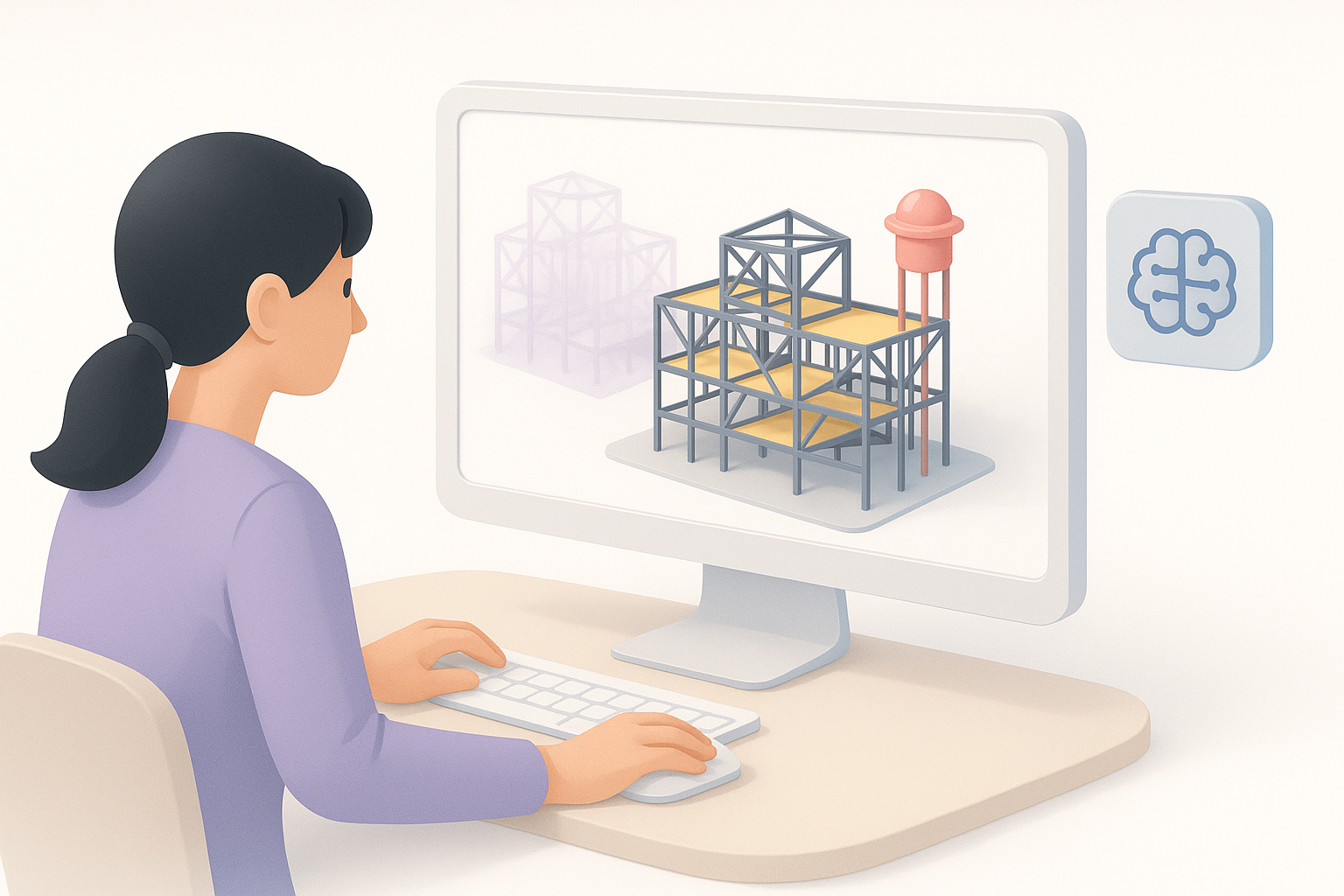 借助 AI 工具提升效率示意图
