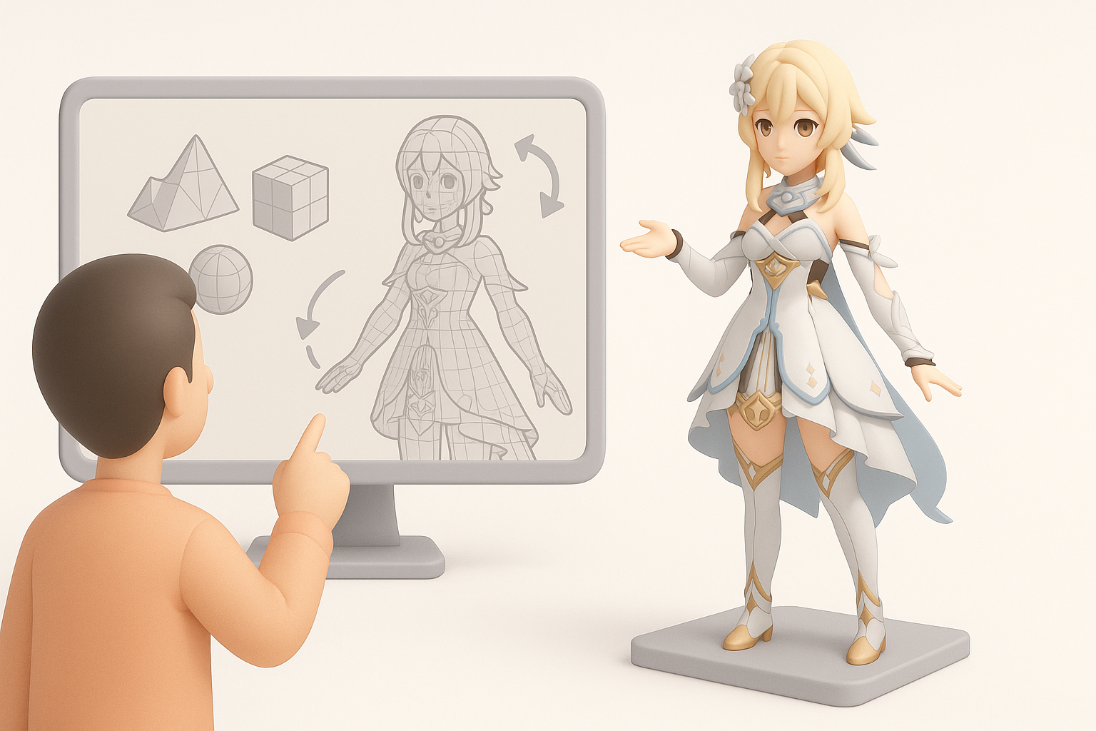 Understanding Genshin Impact 3D Models illustration