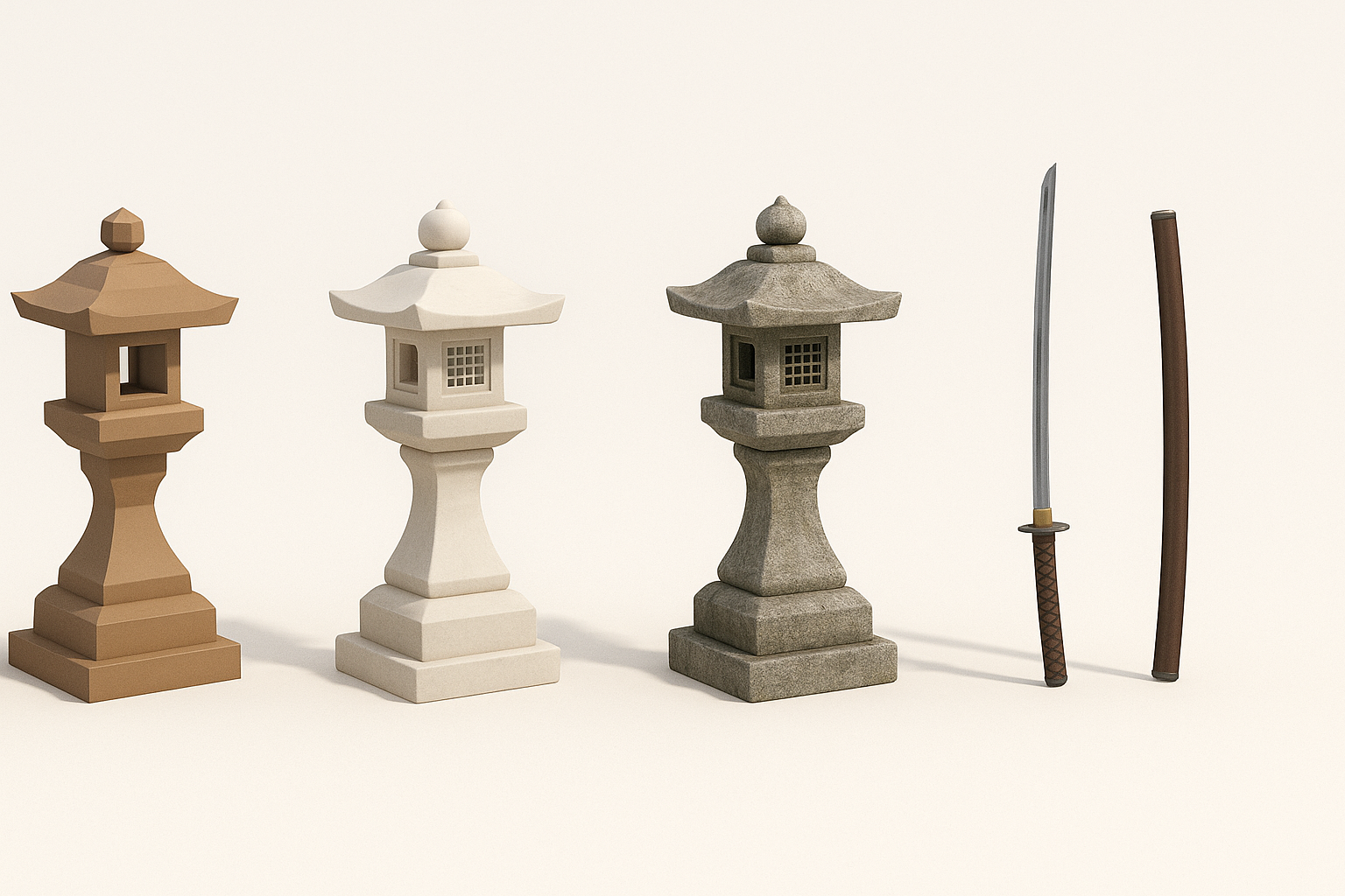 Step-by-Step: My Process for Modeling Ghost of Tsushima Assets illustration