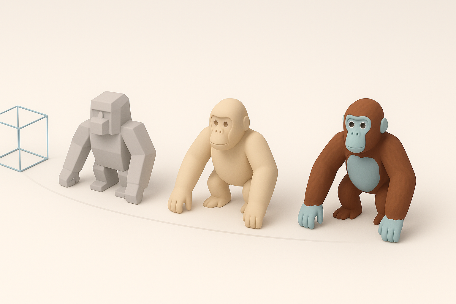 Gorilla Tag 3D 建模工作流图解