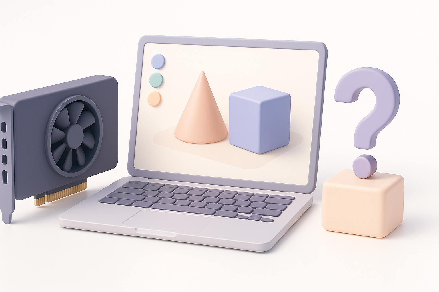 评估3D工作流程与显存需求示意图