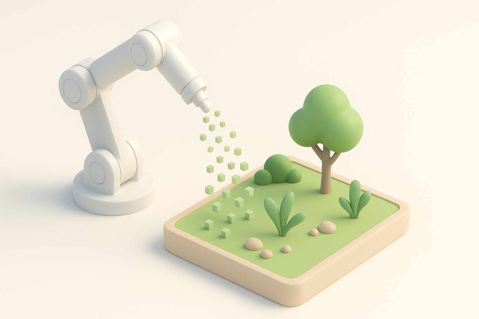 Generating the Base Garden Model illustration