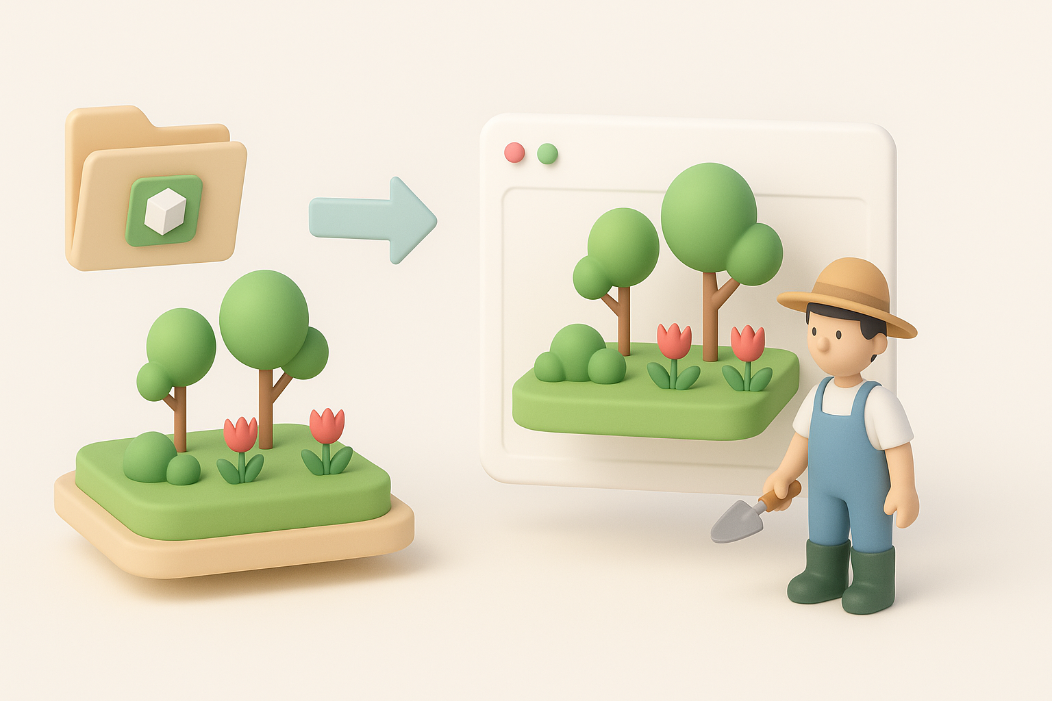 Exporting and Integrating Your Garden Model illustration