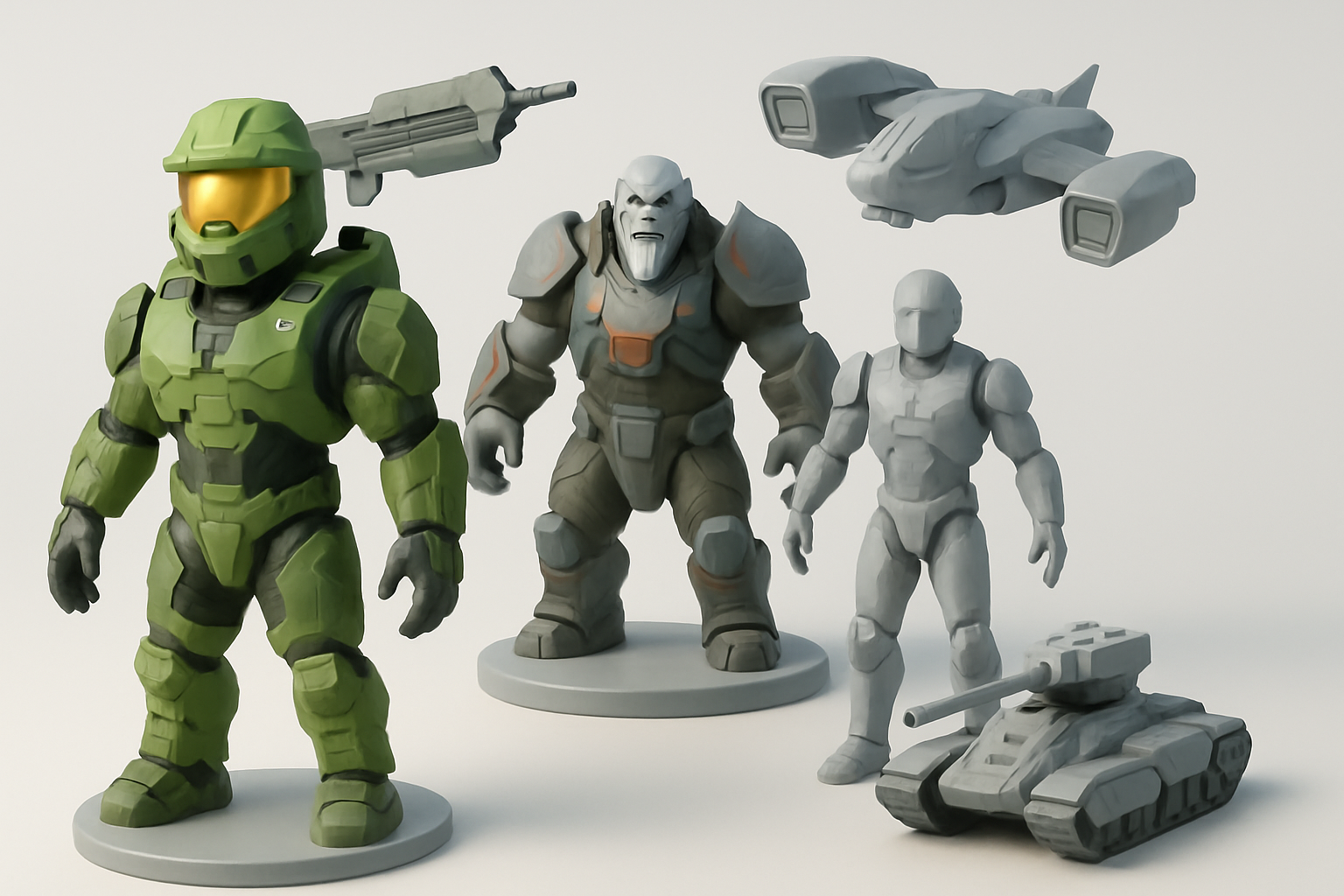 Overview of Halo Infinite 3D Models illustration