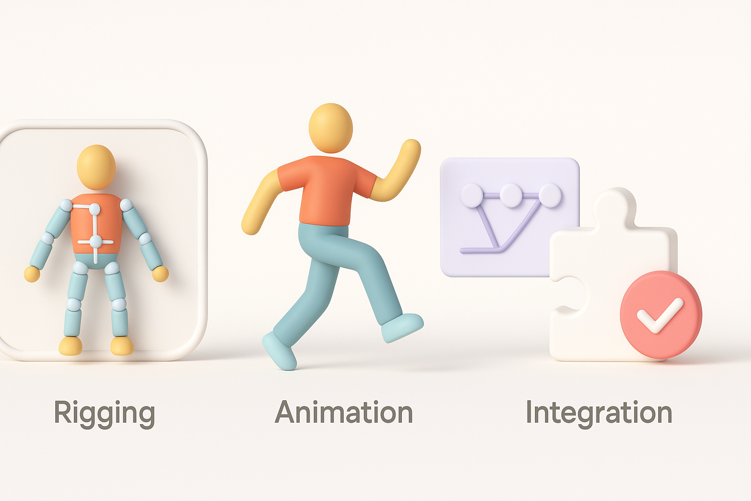 Rigging, Animation, and Integration illustration