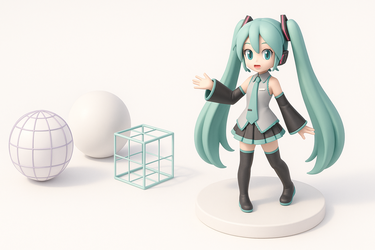 My Workflow for Generating a Hatsune Miku 3D Model illustration