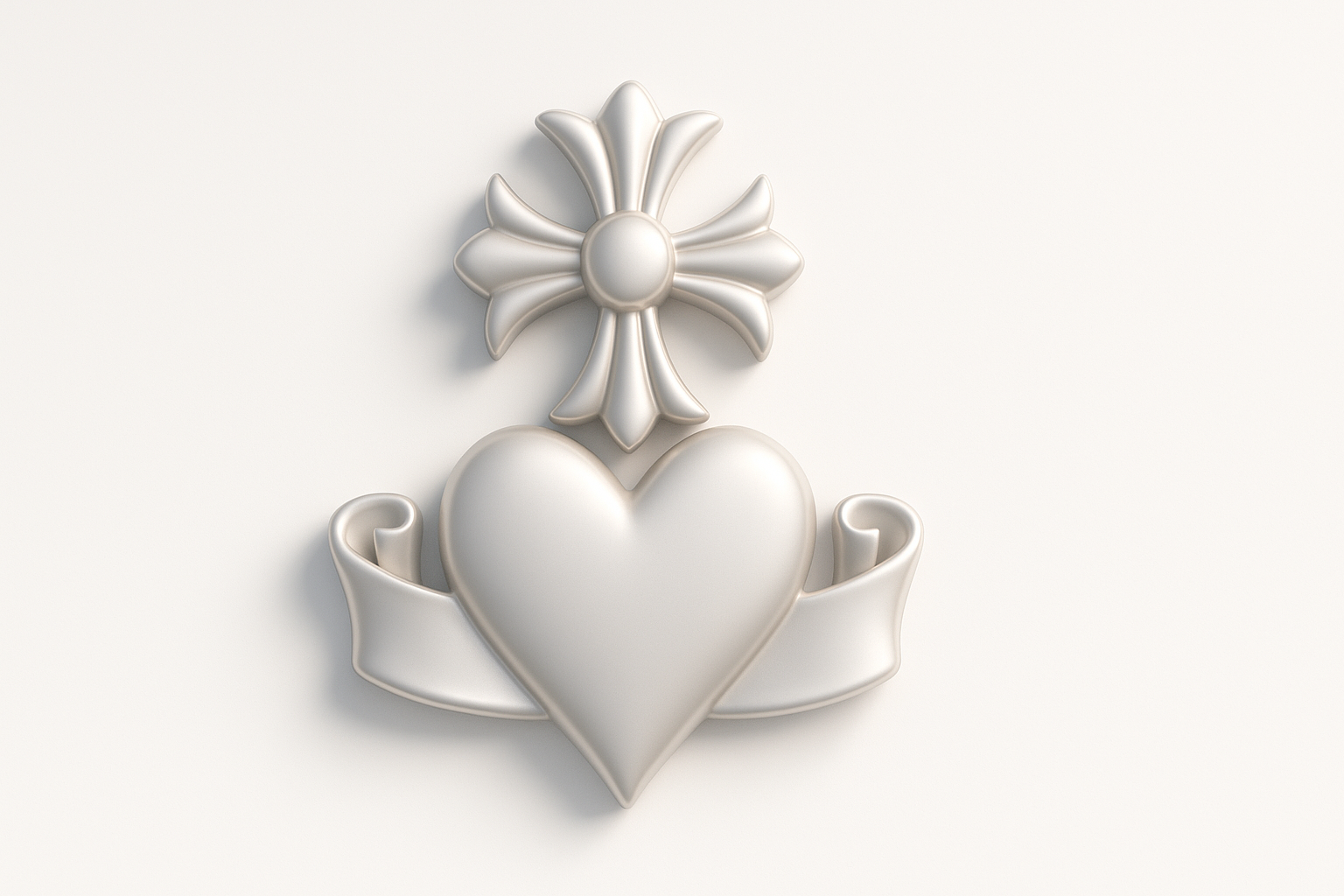 3D Modeling the Chrome Hearts Logo illustration