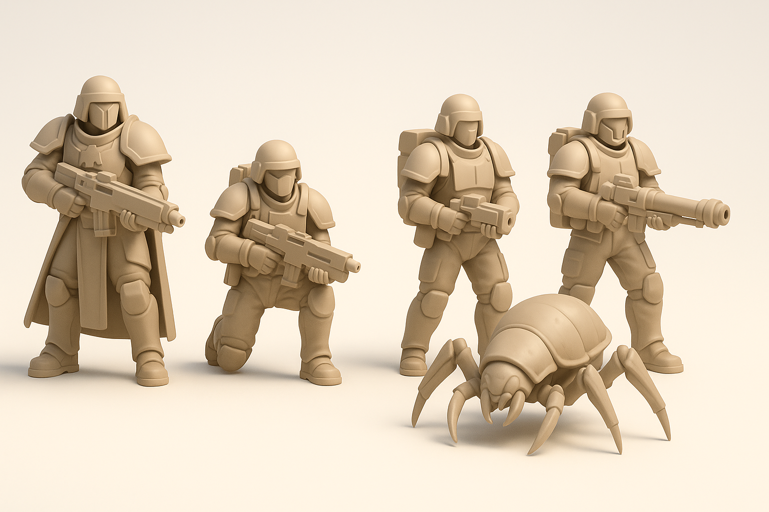 Helldivers 3D 模型概览示意图