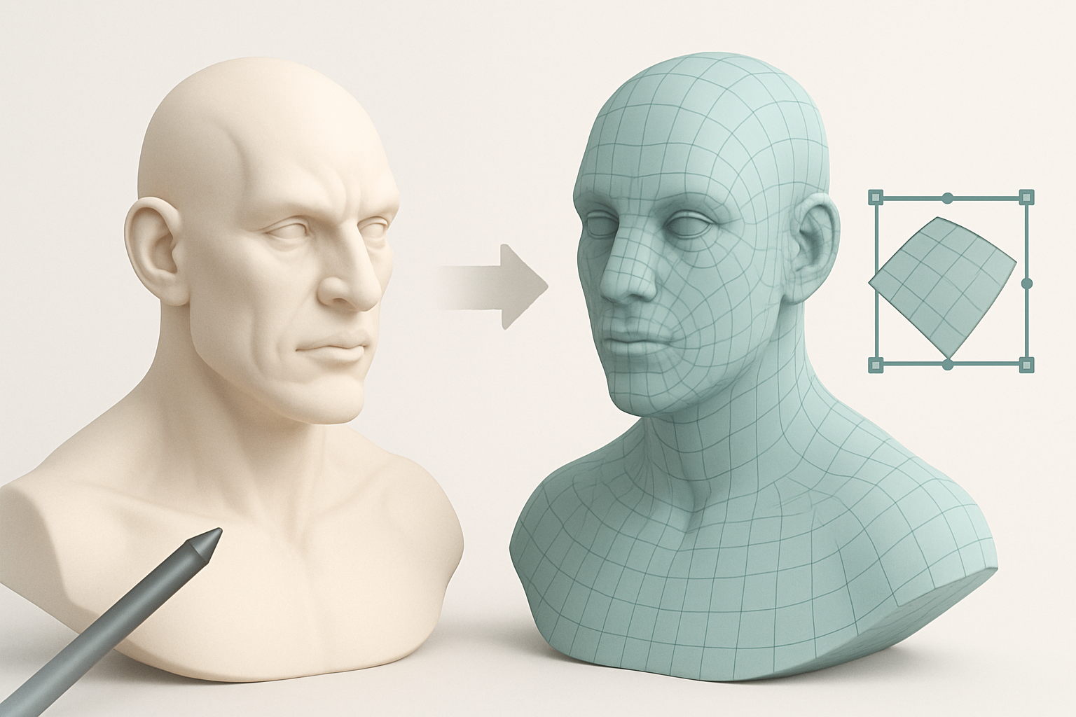 细节刻画与retopology最佳实践配图