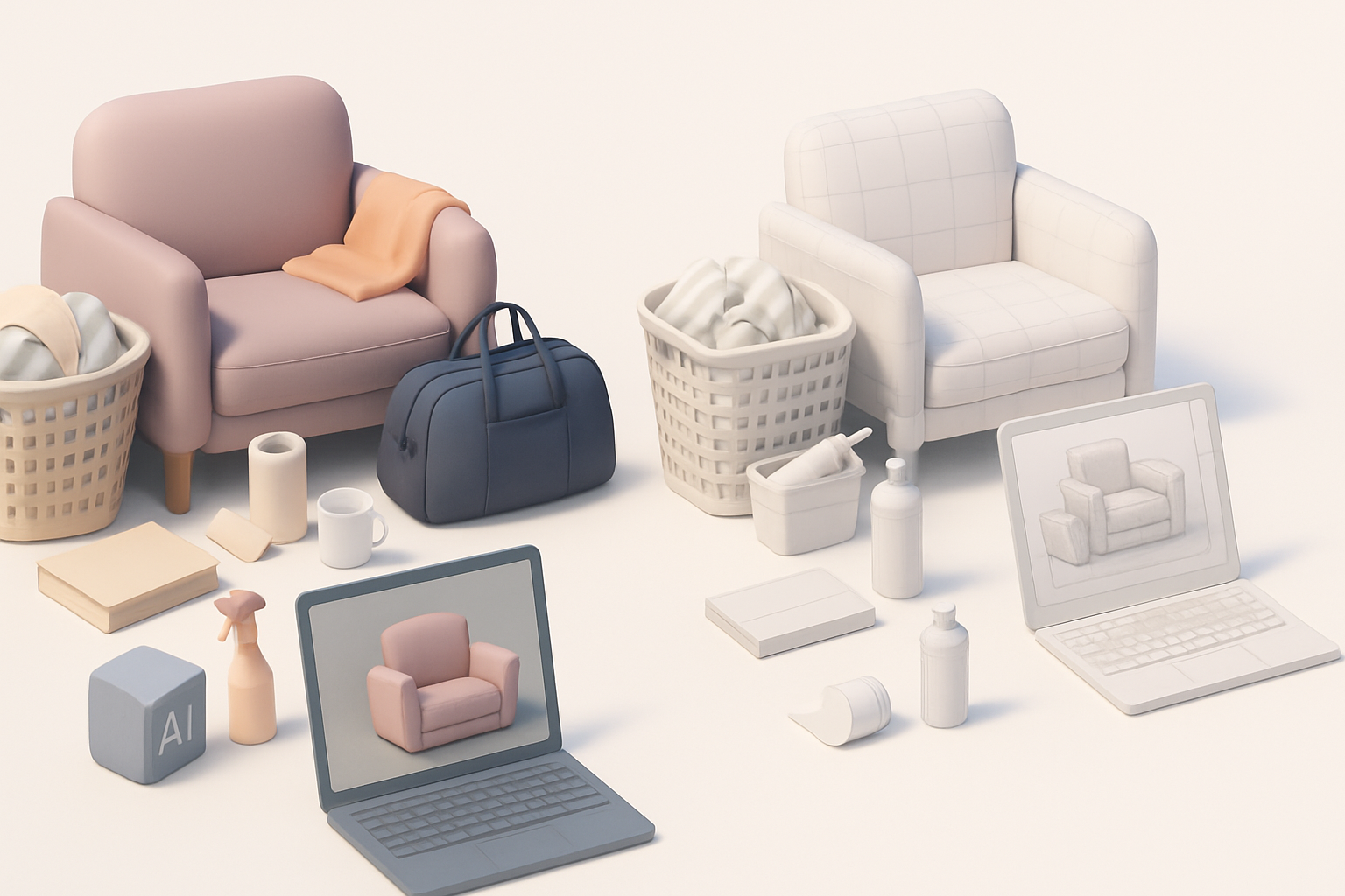 Creating Realistic Home Clutter 3D Models: Expert Workflow