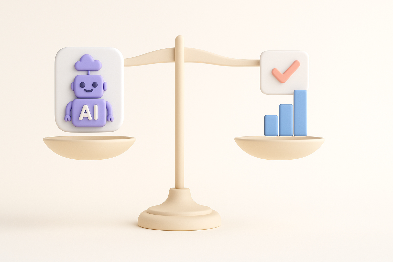 AI 工具与传统方法对比示意图