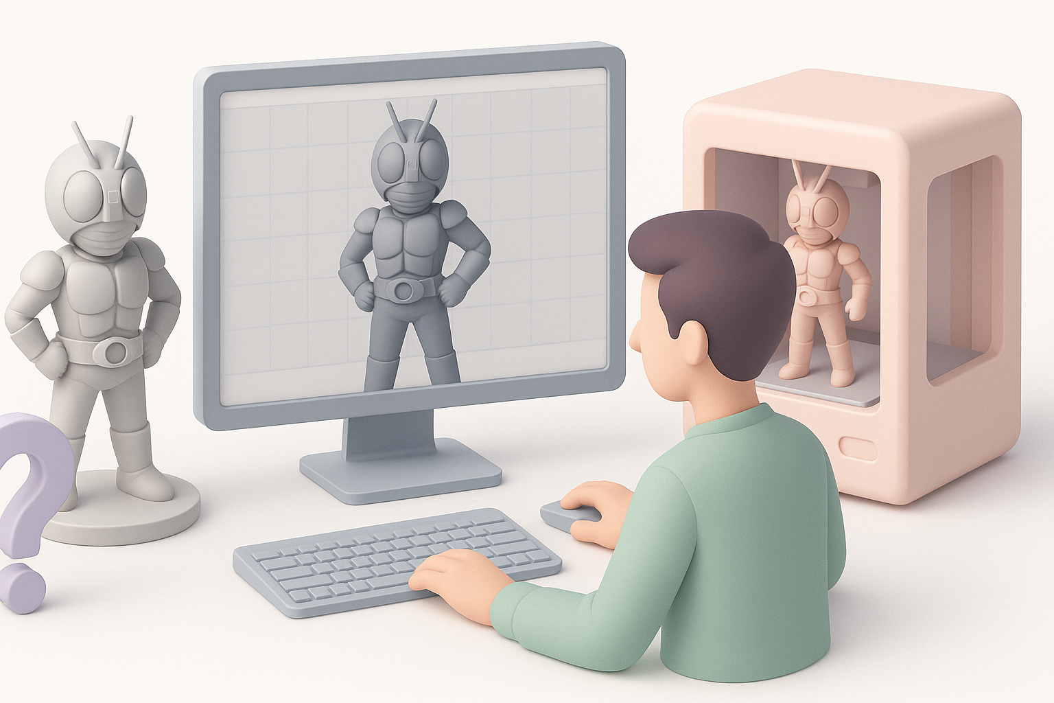 Frequently Asked Questions About Kamen Rider 3D Printing illustration