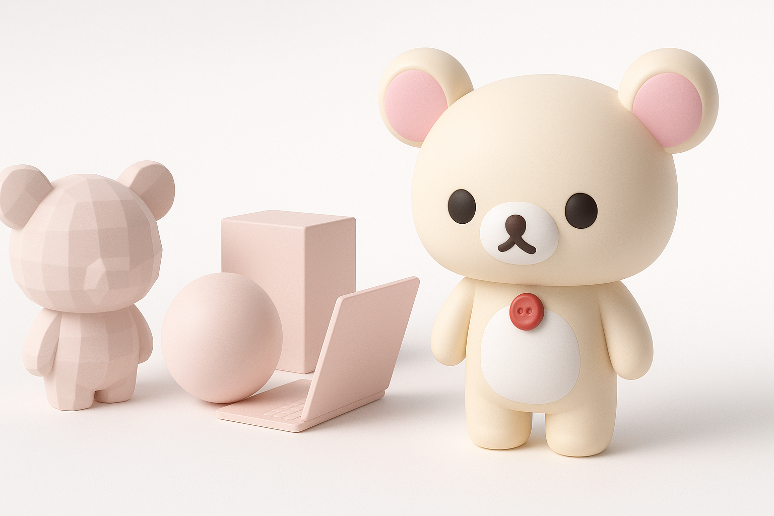 Overview: Approaching a Korilakkuma 3D Model Project illustration