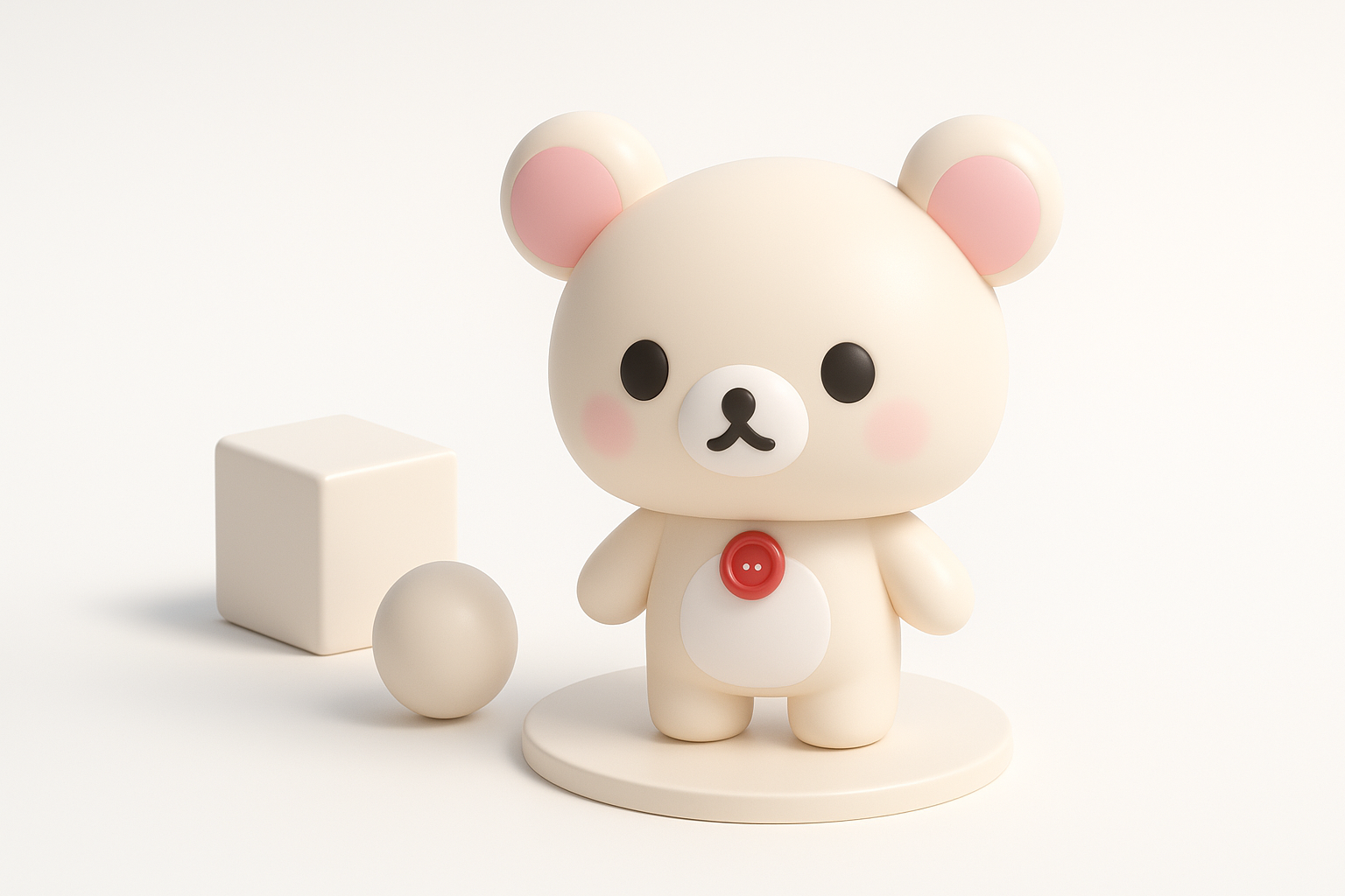 Step-by-Step: Modeling Korilakkuma in 3D illustration