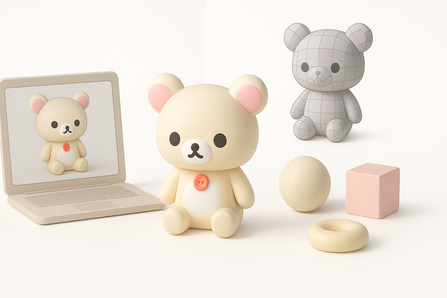 Comparing AI-Powered and Manual 3D Modeling Approaches illustration