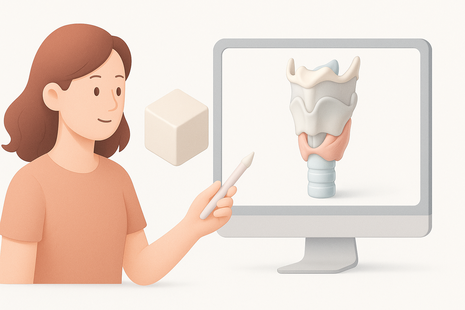 喉部3D模型生成最佳实践示意图