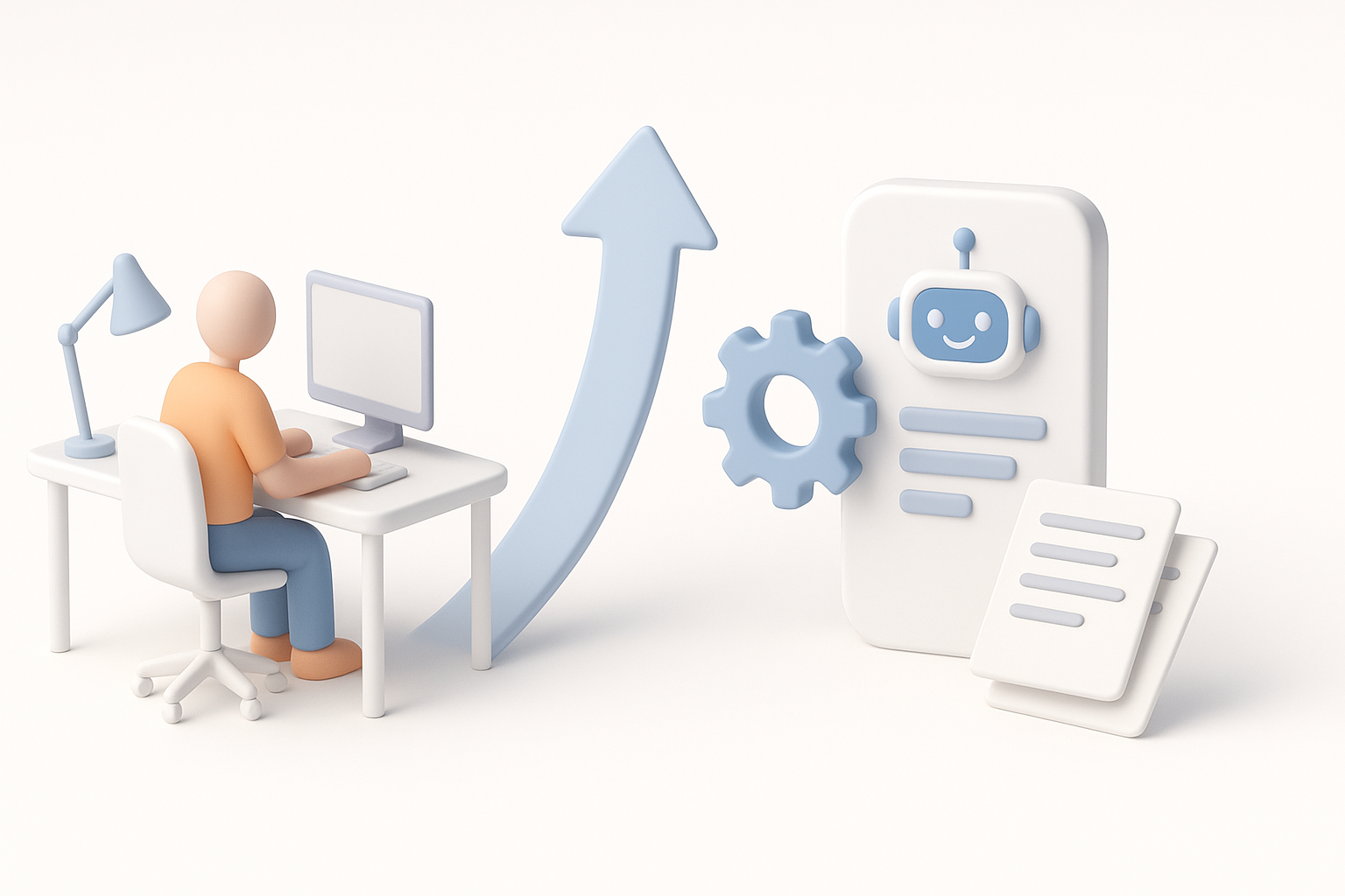 Comparing Manual and AI-Assisted Workflows illustration