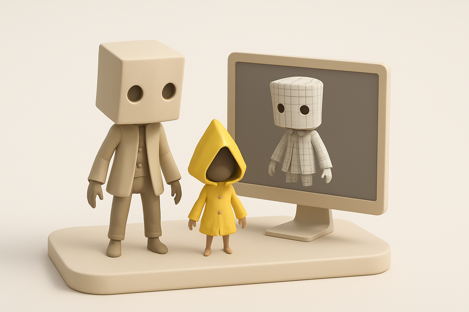 概览：《小小梦魇2》3D模型制作插图