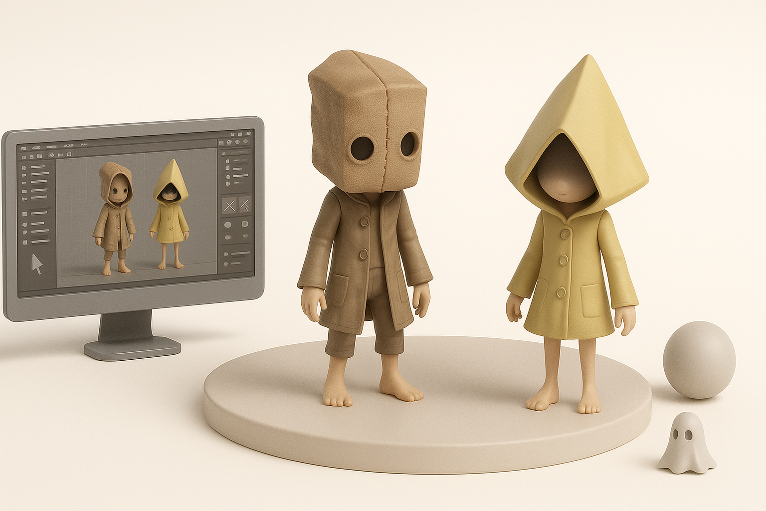 概述:《小小梦魇 3》3D 模型制作插图