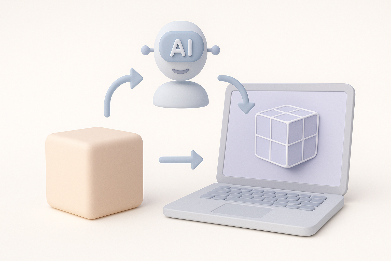 利用 AI 工具加速 3D 模型制作插图