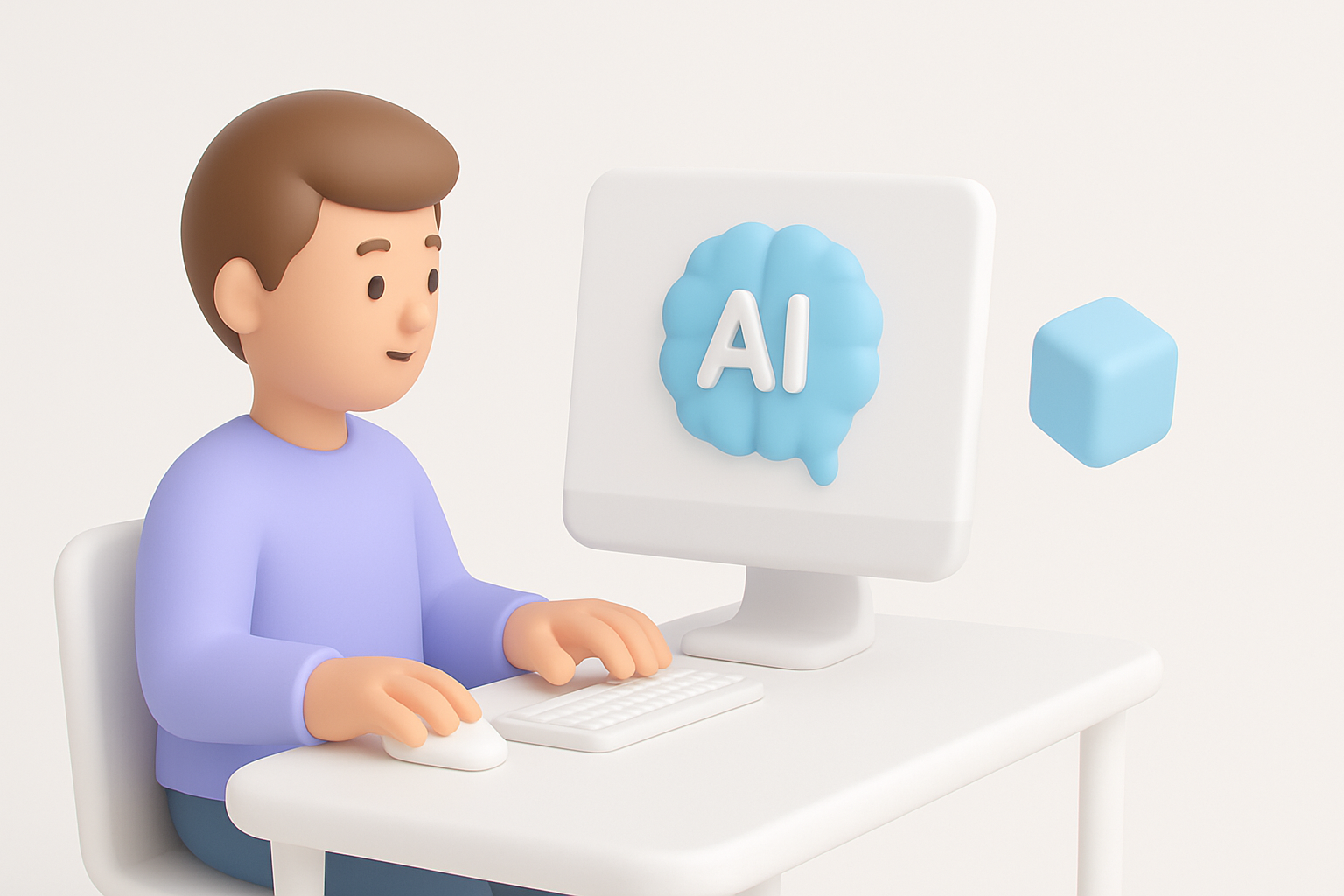 在我的工作流中使用 AI 工具插图