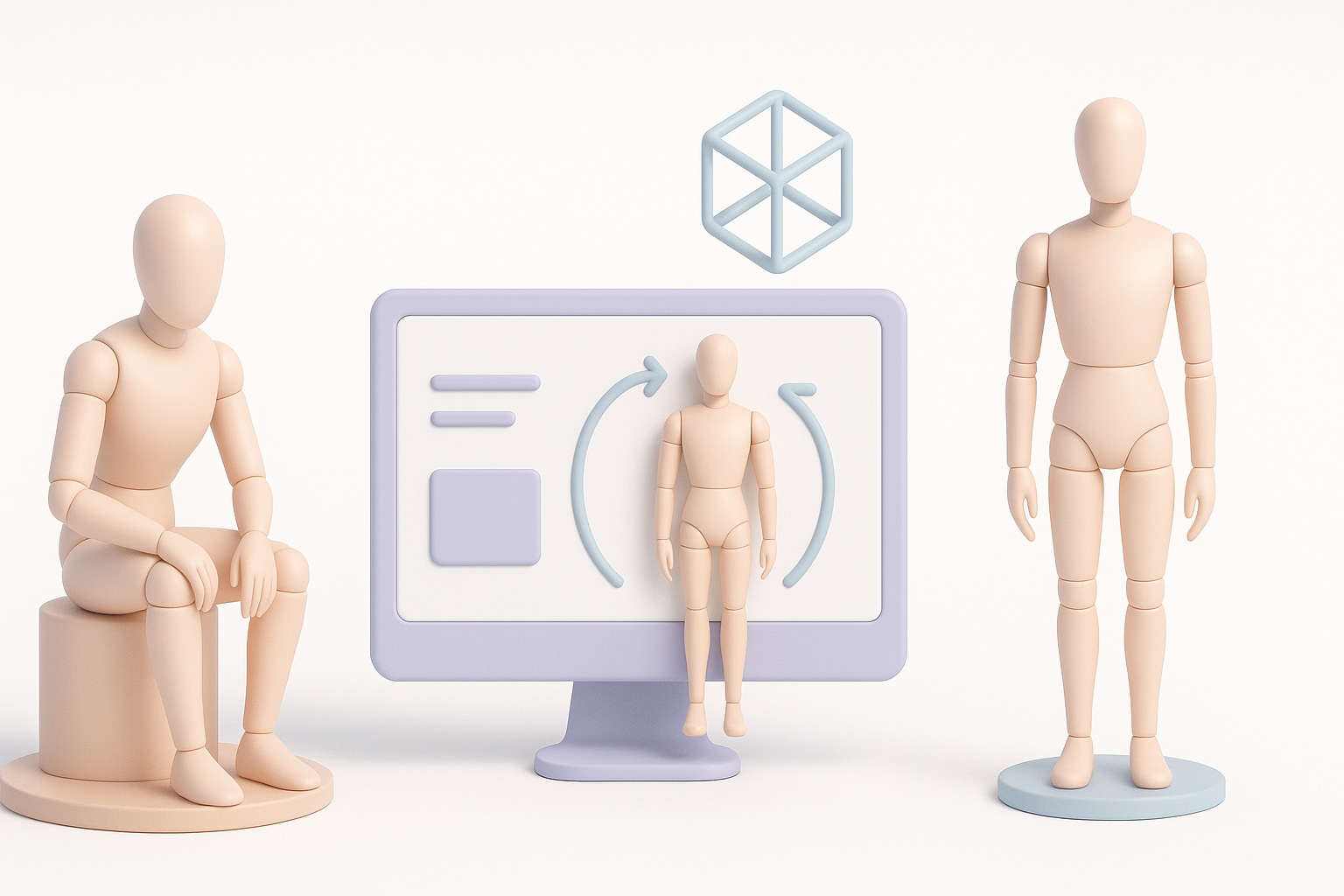 理解人台3D模型示意图