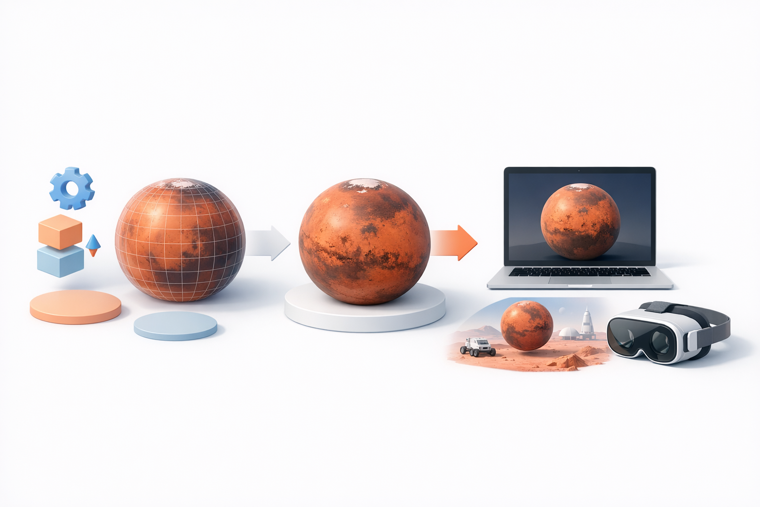 优化、导出与使用火星模型插图