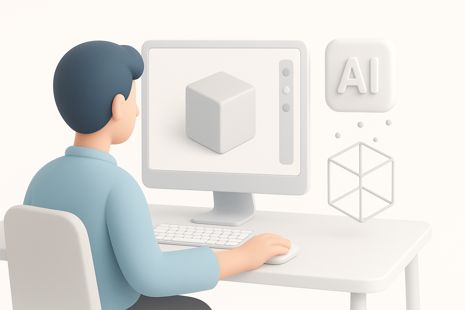 Using AI-Powered Tools for Efficient 3D Creation illustration