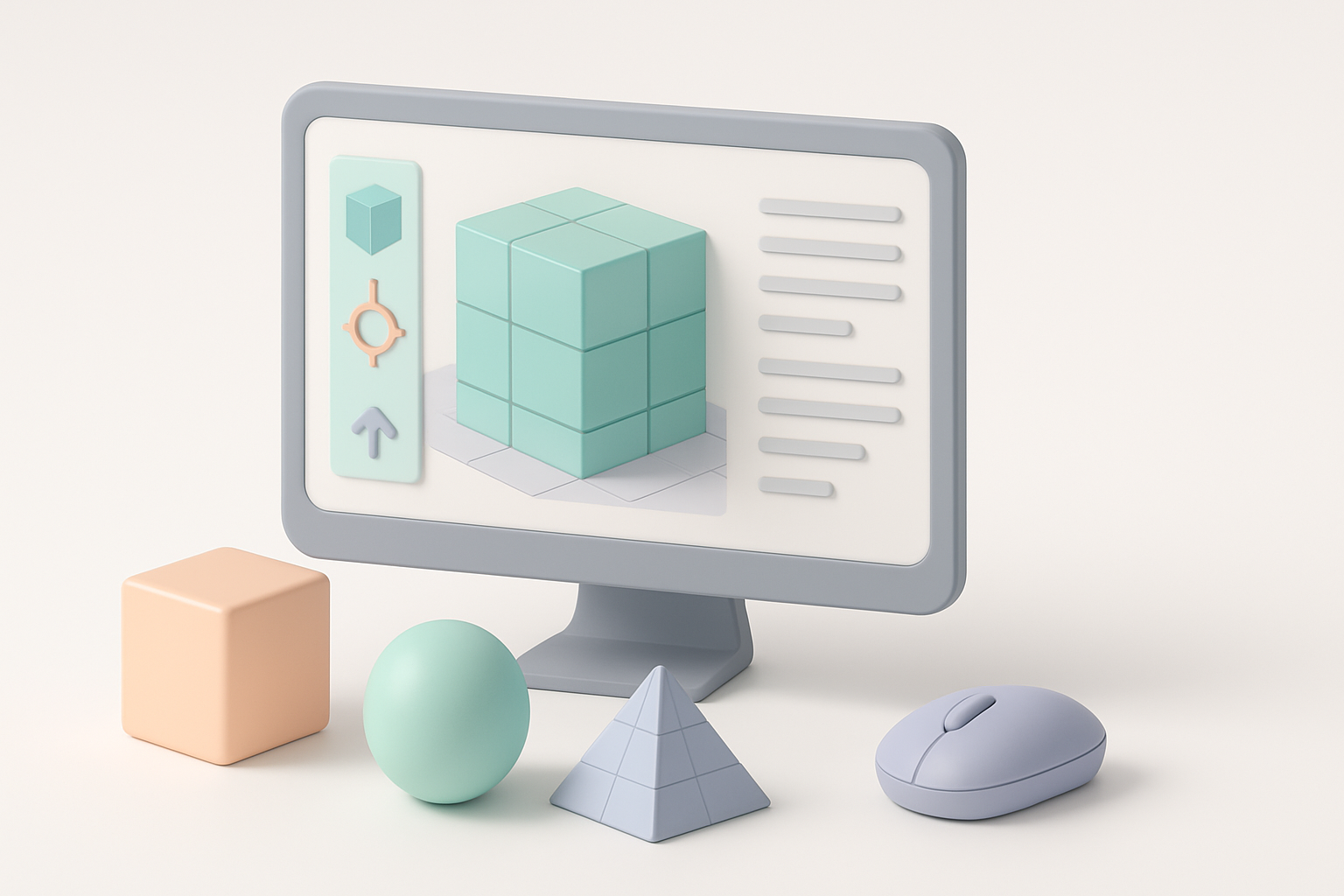 Maya 3D建模入门示意图